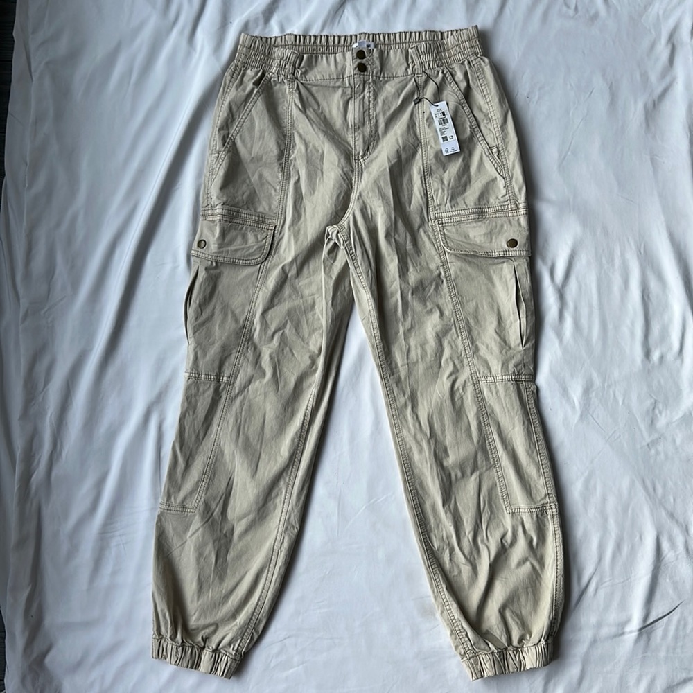 Cream/off white Garage track pants - L